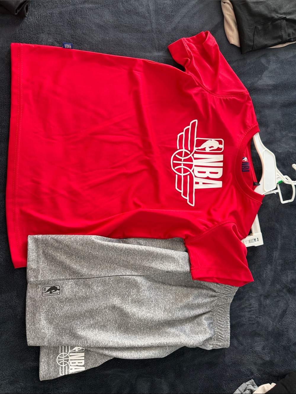 NBA Red and Gray Youth Athletic Set
